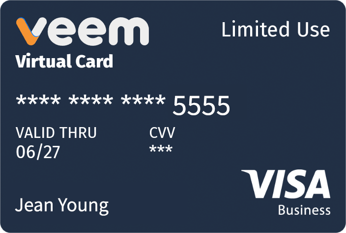 Veem virtual card